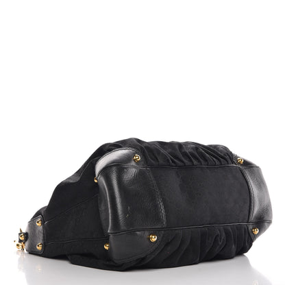 Gucci Monogram Large Jockey Hobo Black 4 of 11