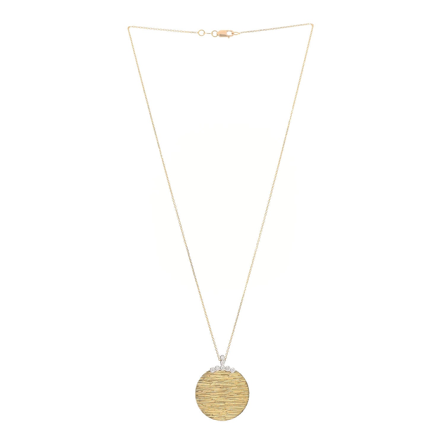 Roberto Coin 18K Yellow Gold Diamond Elephantino Pendant Necklace 3 of 5