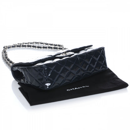 Chanel Patent Jumbo Single Flap Navy 8 of 8