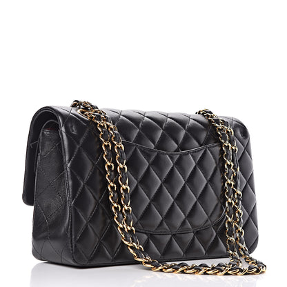 Chanel Lambskin Quilted Medium Double Flap Black 3 of 14