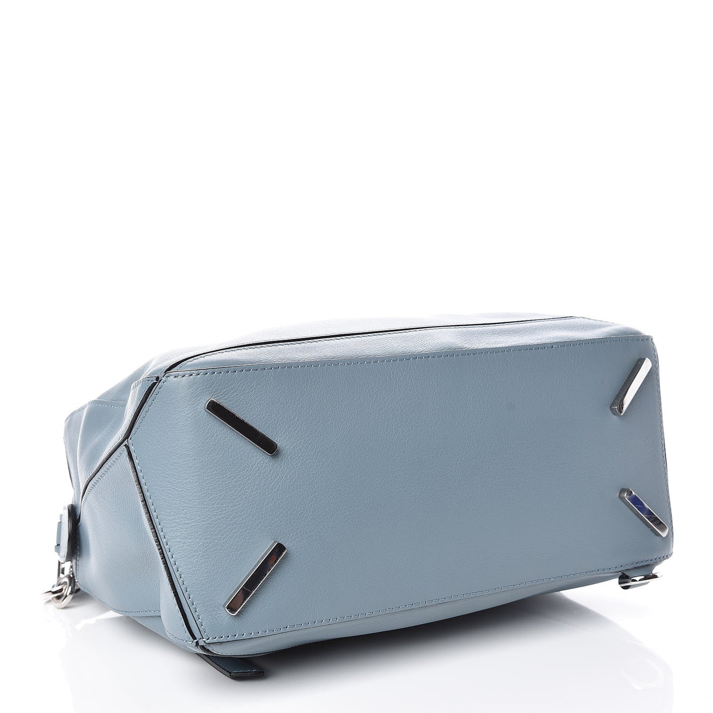 Calfskin Puzzle Bag Stone Blue