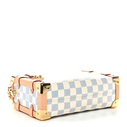 Louis Vuitton Damier Vernis Side Trunk MM Celeste Blue 4 of 10