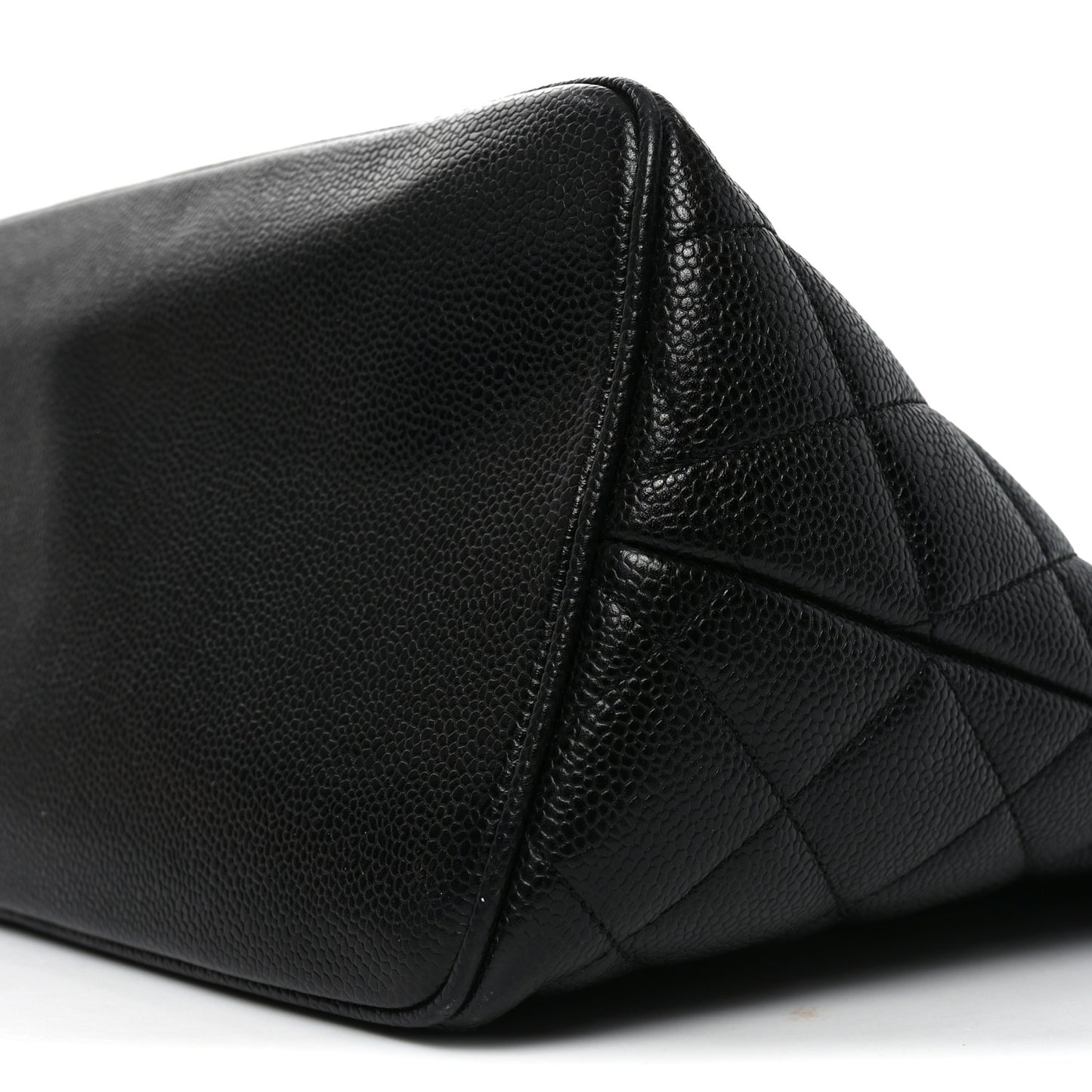 Caviar Quilted Medallion Tote Black