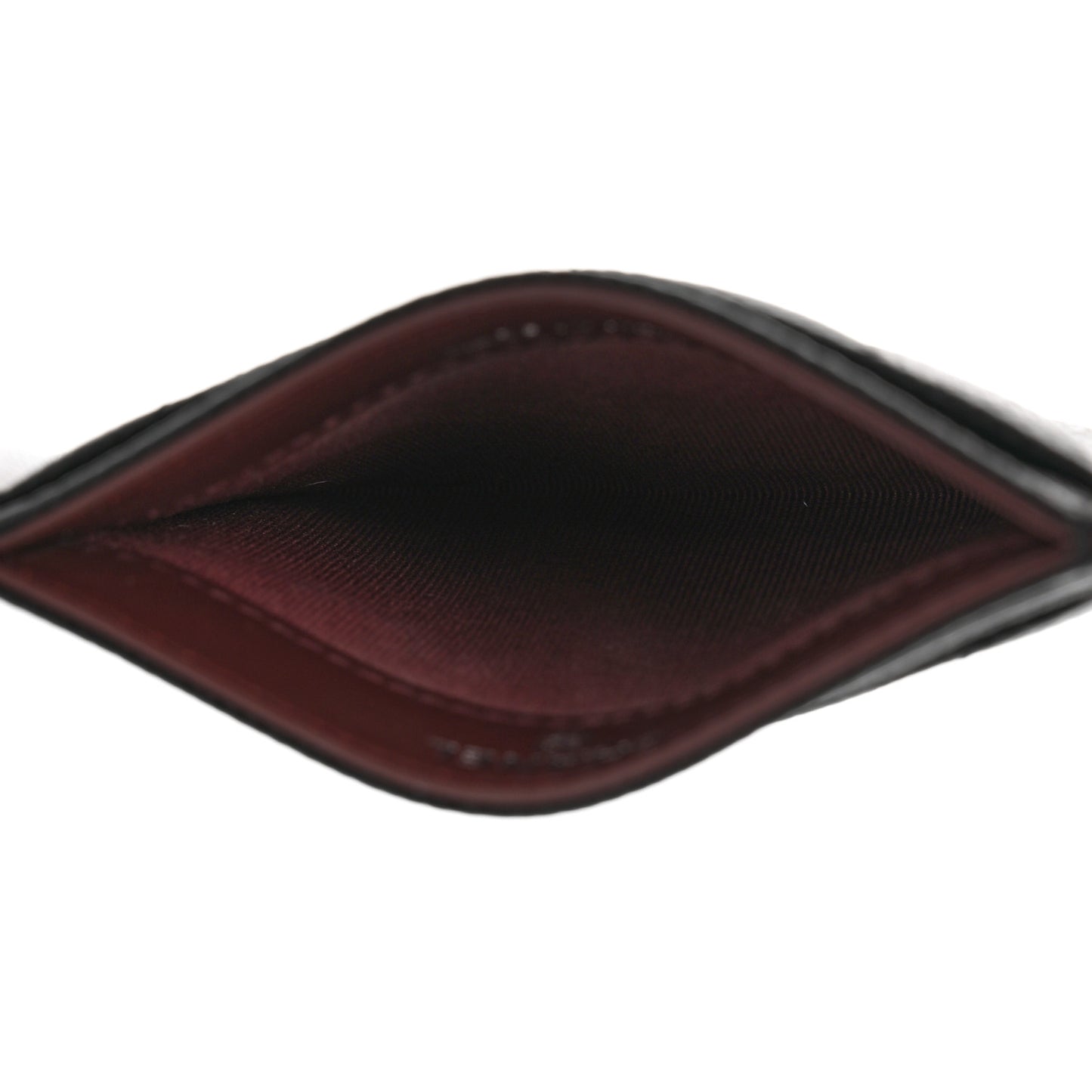 Caviar Quilted Card Holder Black