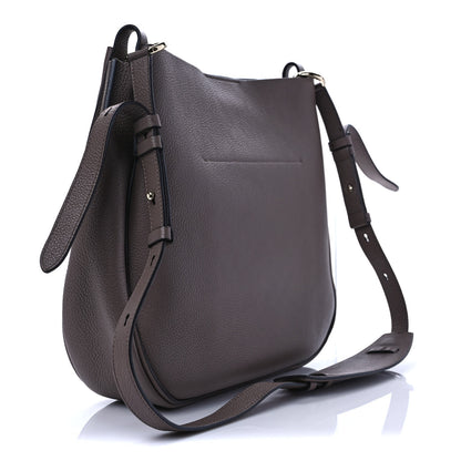 Salvatore Ferragamo Calfskin Reverse Hobo Gray 3 of 8