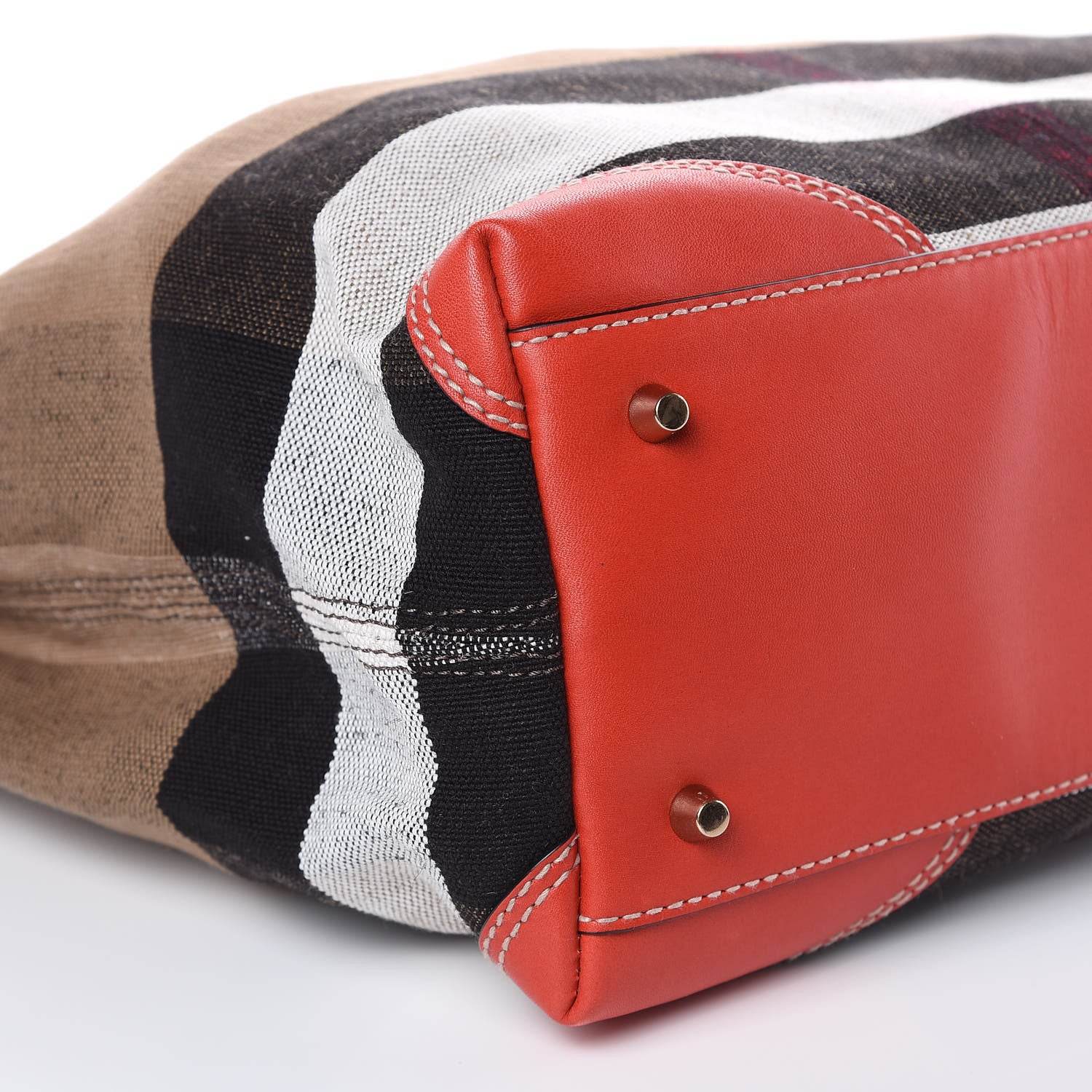 Burberry Canvas Mega Check Medium Maidstone Red 9 of 14
