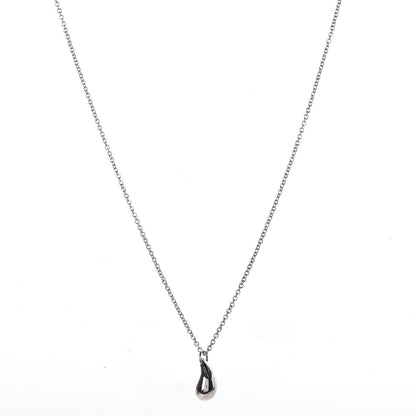 Tiffany Platinum Elsa Peretti Teardrop Pendant Necklace 1 of 8
