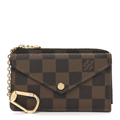 Louis Vuitton Damier Ebene Recto Verso Card Holder Red 1 of 7