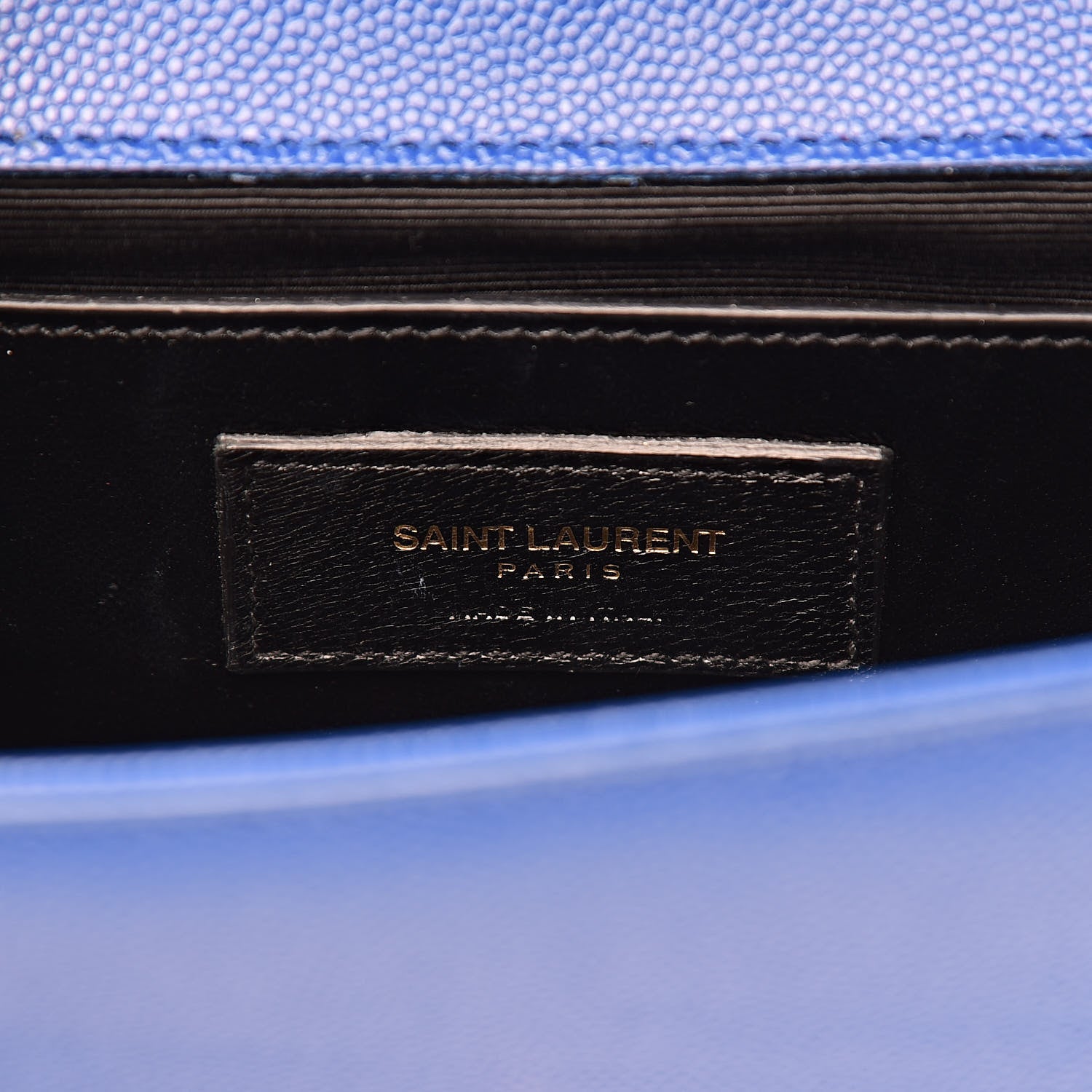 Saint Laurent Grain De Poudre Small Classic Monogram Kate Satchel Royal Blue 7 of 14