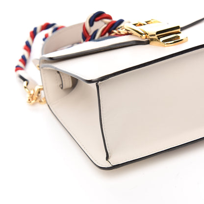 Gucci Calfskin Mini Sylvie Top Handle Bag White 8 of 11