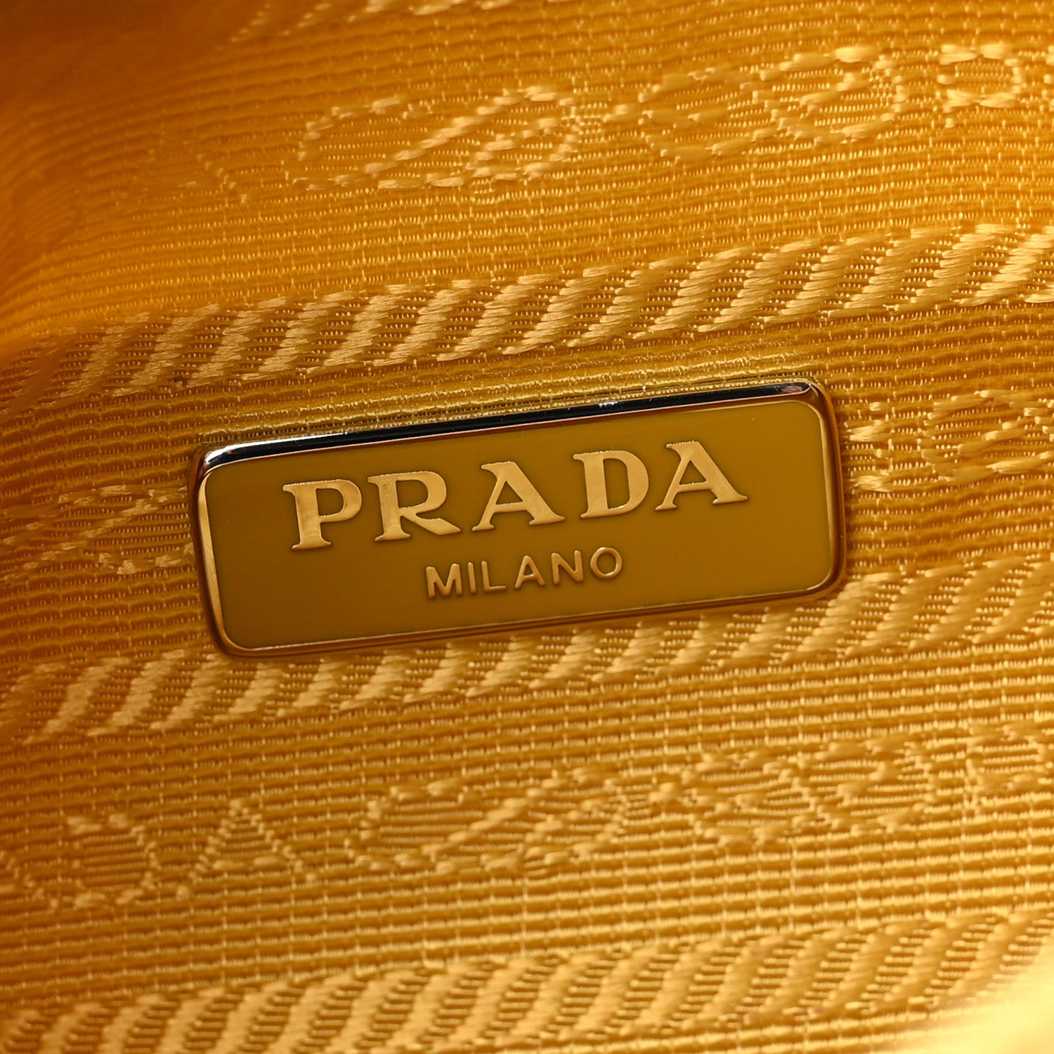 Prada Tessuto Nylon Saffiano Mini Re-Edition 2000 Bag Ananas 6 of 12