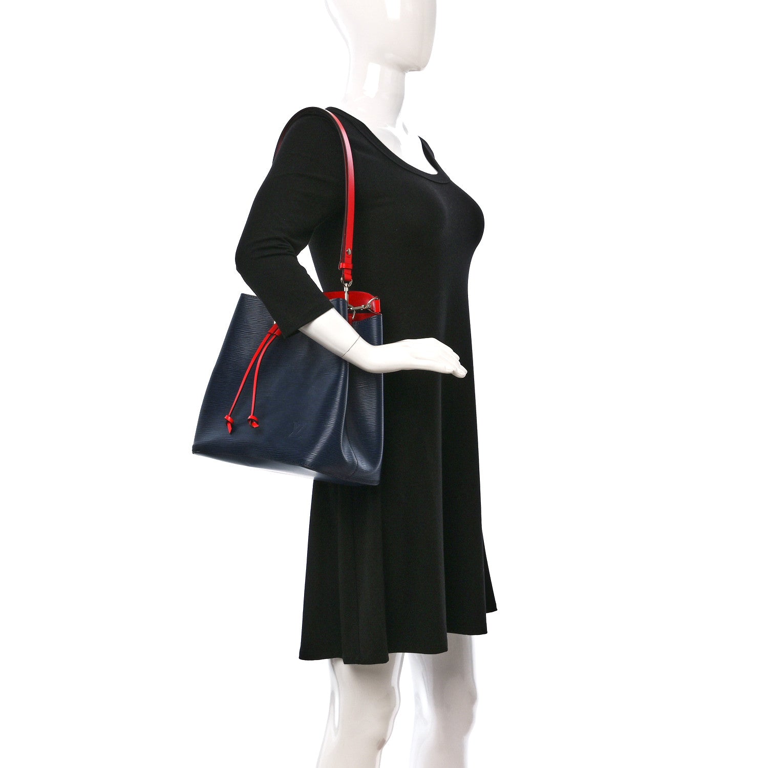 Louis Vuitton Epi Neonoe Indigo Coquelicot 2 of 8