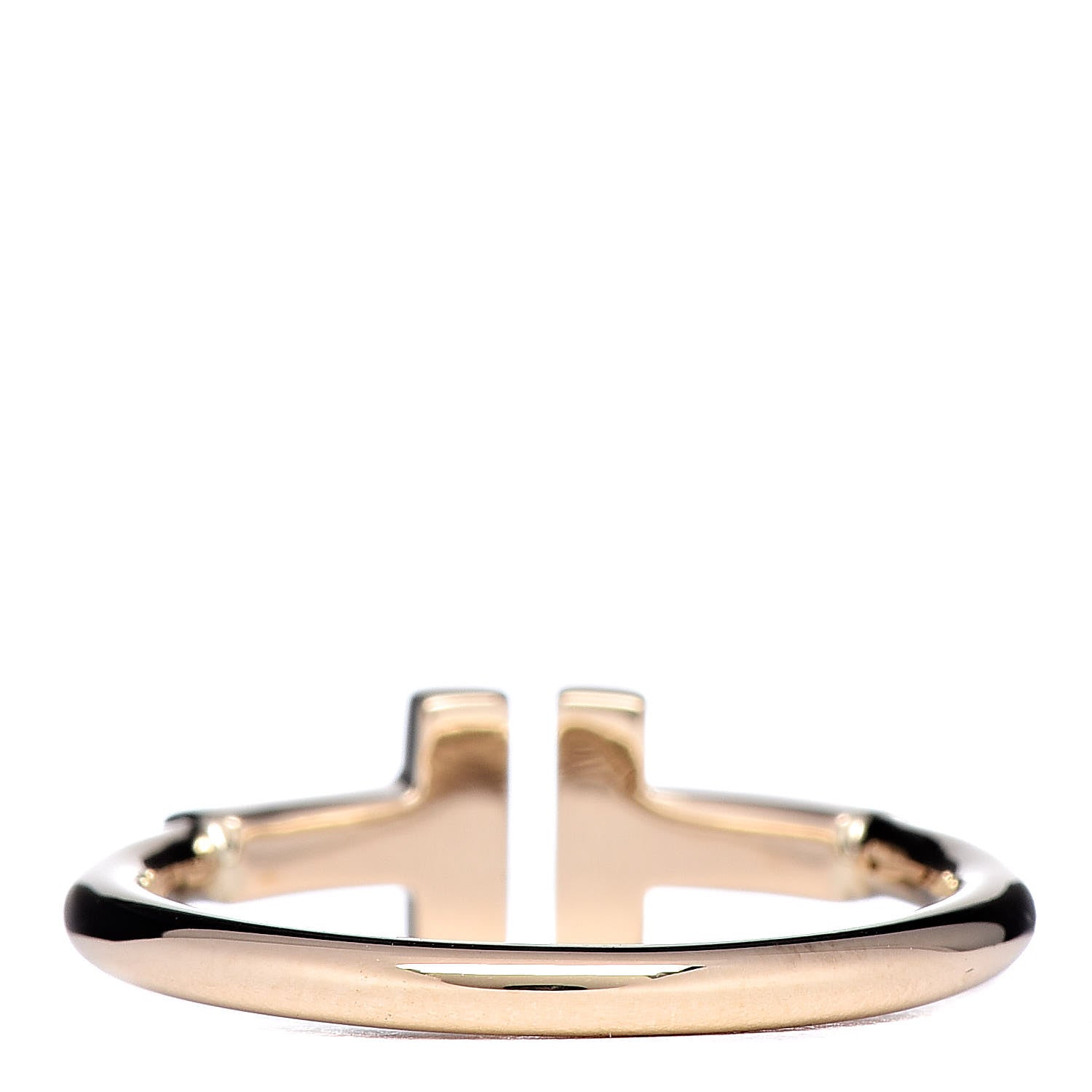 Tiffany 18K Yellow Gold T Wire Ring 48 4.5 4 of 5