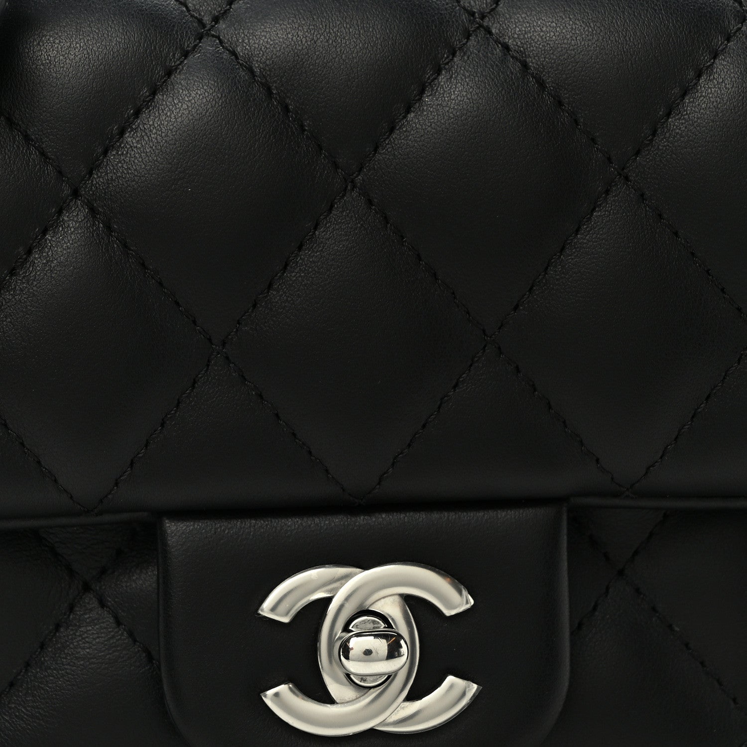 Chanel Calfskin Quilted CC Uniform Flap Belt Bag Black 8 of 10