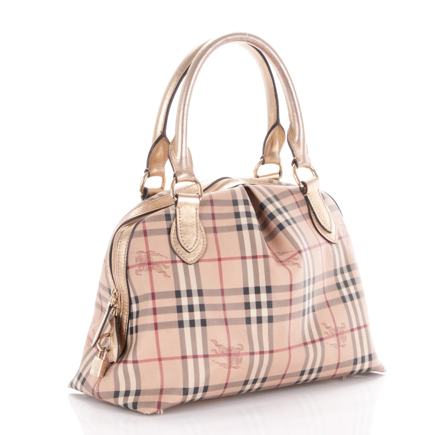 Haymarket Check Thornley Satchel Gold