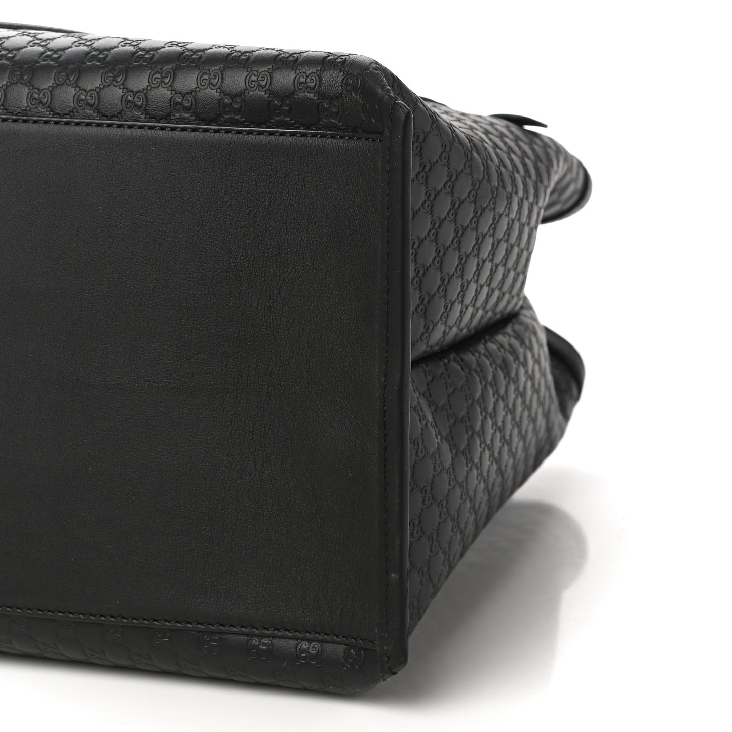 Soft Microguccissima Large Tote Black