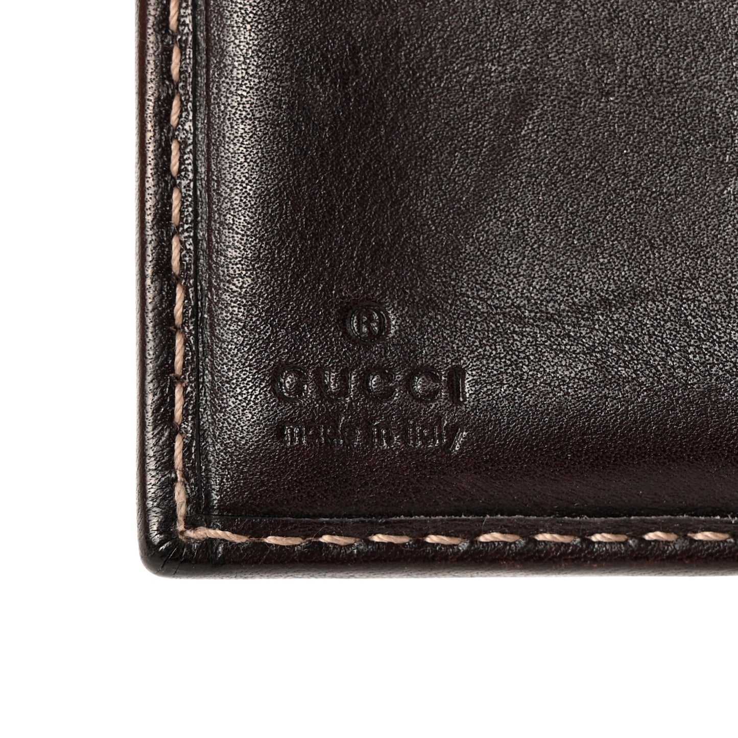 Monogram Britt Tri Fold Wallet Dark Brown