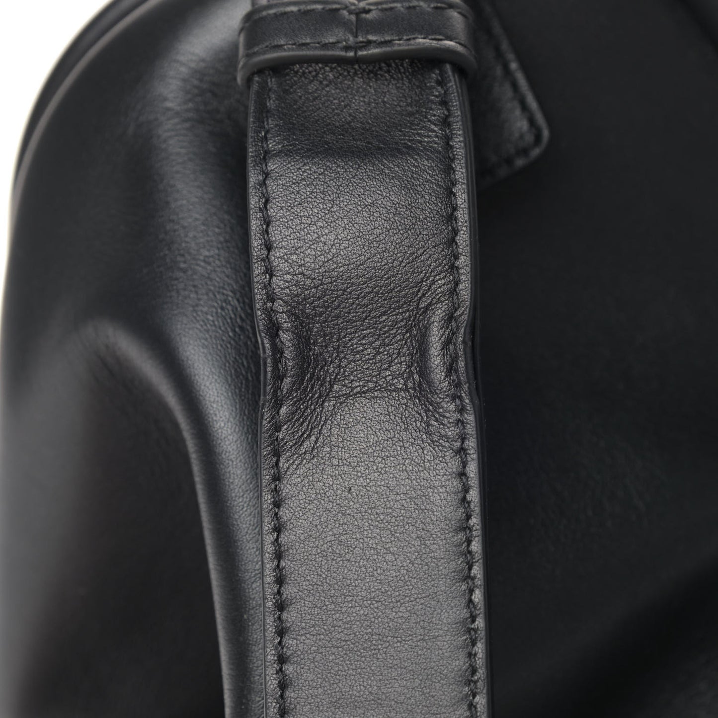 Calfskin Small The Point Triangle Bag Black