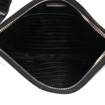 Prada Spazzolato Pocket Pouch Shoulder Bag Black 5 of 12