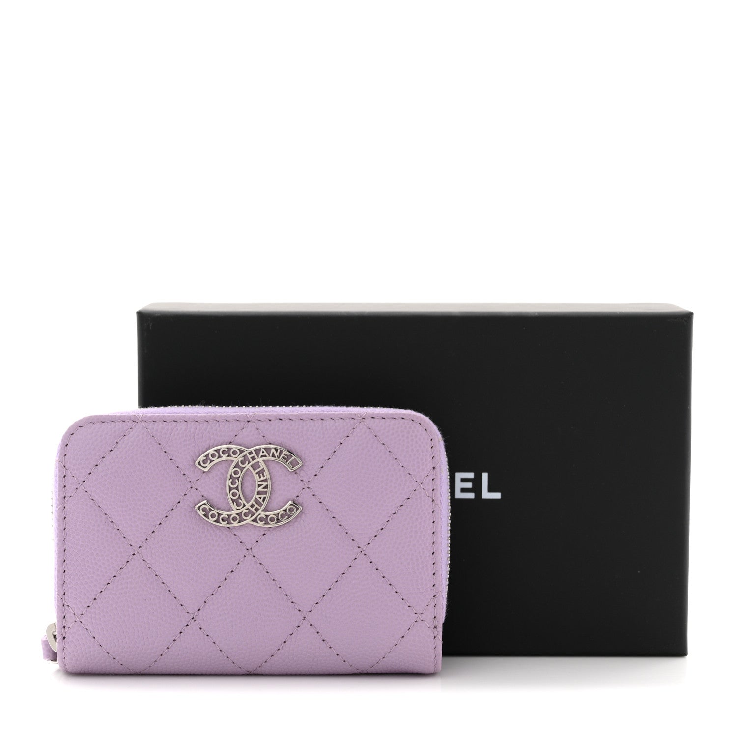 NOPPO　CHANELウォレットＣＣ Chanel // Black Caviar Leather CC Zip Wallet – VSP Consignment