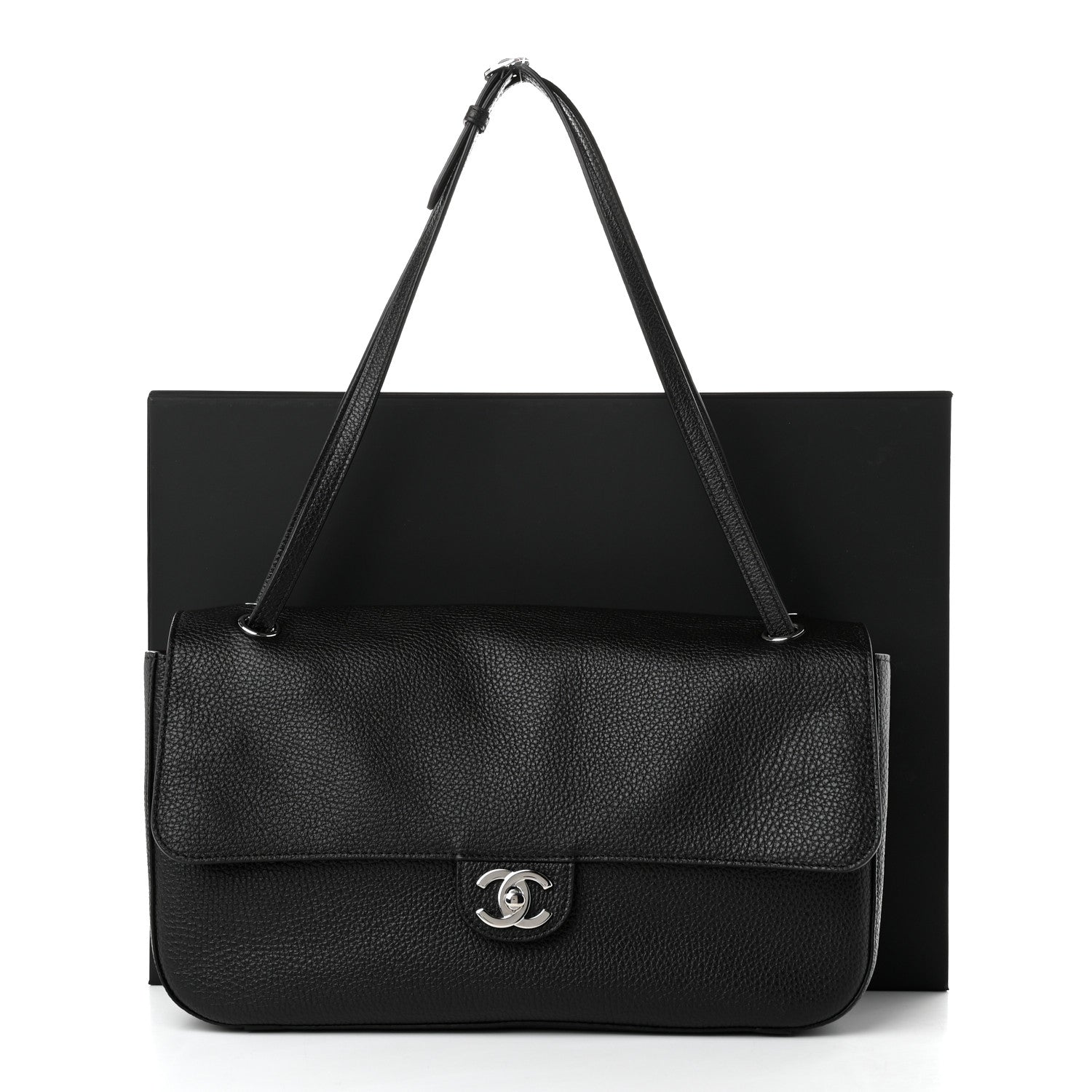Chanel Grained Calfskin Small Souplissimo Maxi Flap Black 10 of 10