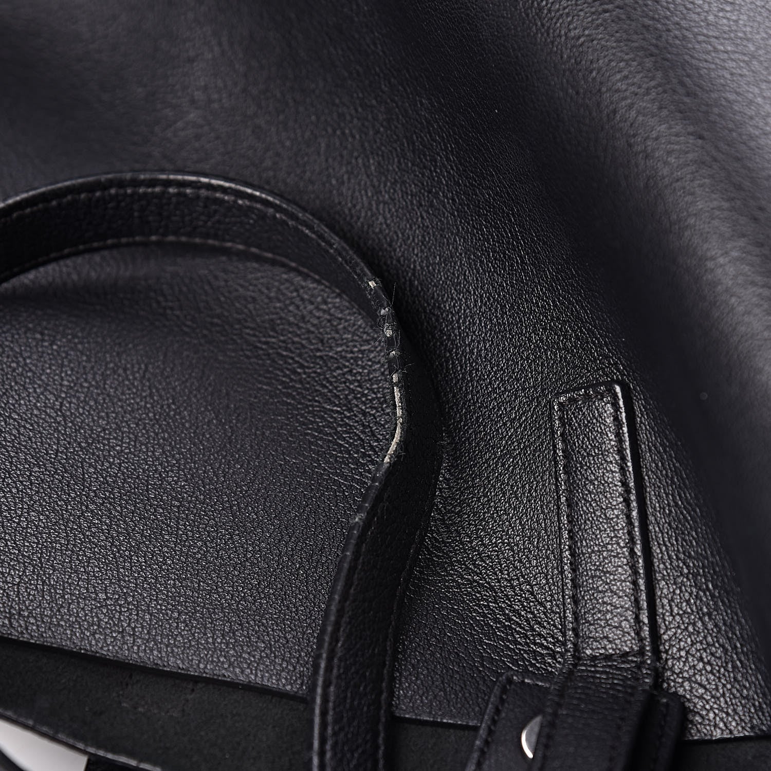 Saint Laurent Calfskin Large Fringe Shopping Tote Black 14 of 14