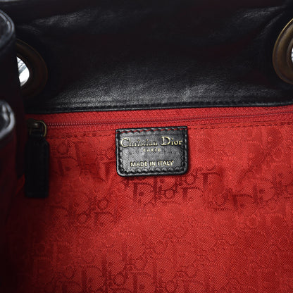 Christian Dior Lambskin Cannage Flap Shoulder Bag Black 6 of 11