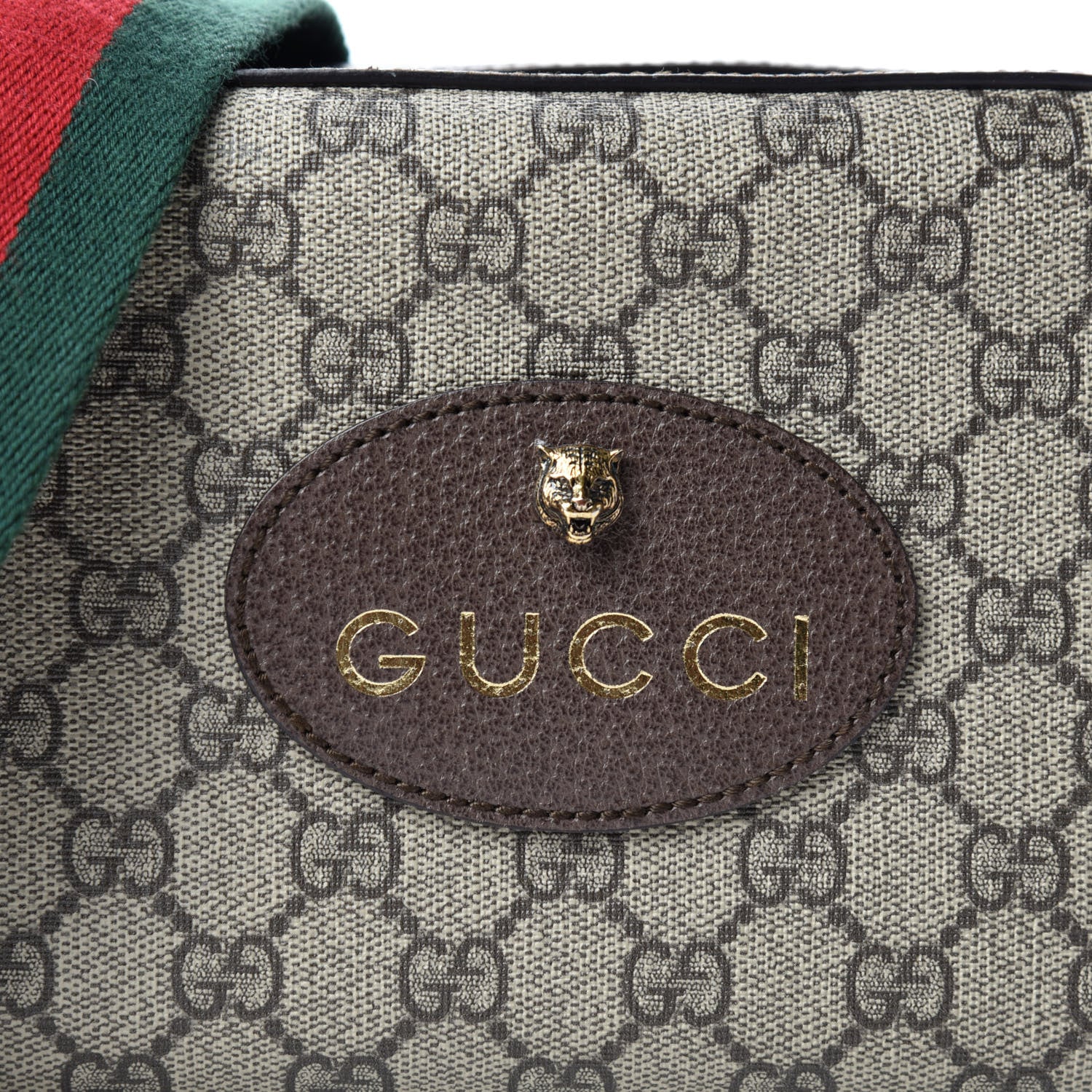 Gucci GG Supreme Monogram Web Neo Vintage Shoulder Bag Beige New Acero Crop 10 of 10
