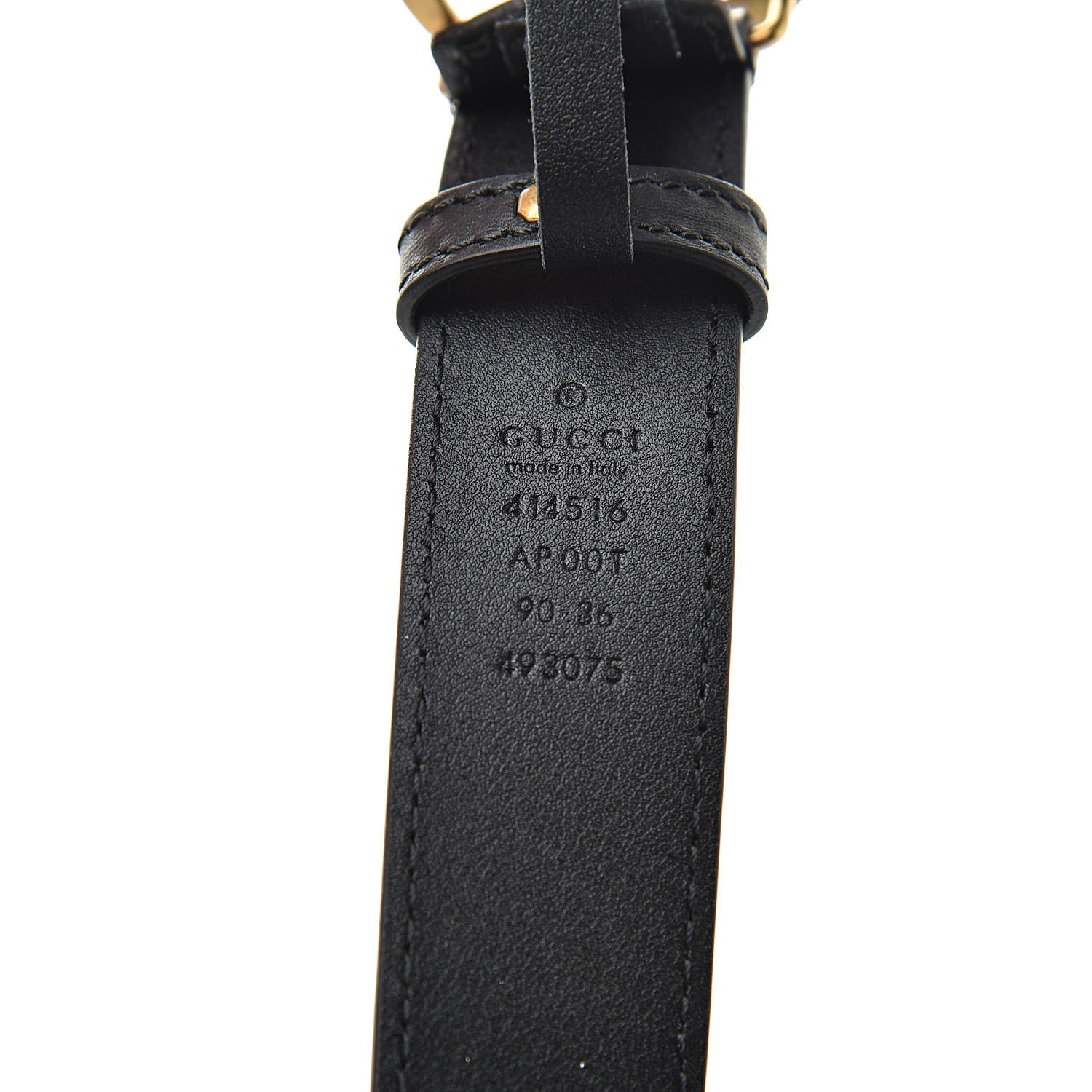 Gucci Calfskin Double G 30mm Belt 90 36 Black 4 of 7