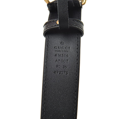 Gucci Calfskin Double G 30mm Belt 90 36 Black 4 of 7