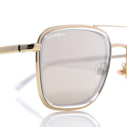 Chanel Pilot Sunglasses 4241 Gold 7 of 8