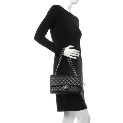 Chanel Caviar Quilted Medium Double Flap Black 3 of 9