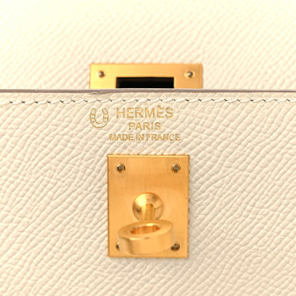 Hermes Epsom Horseshoe Kelly Sellier 25 Craie Gris Perle 6 of 12