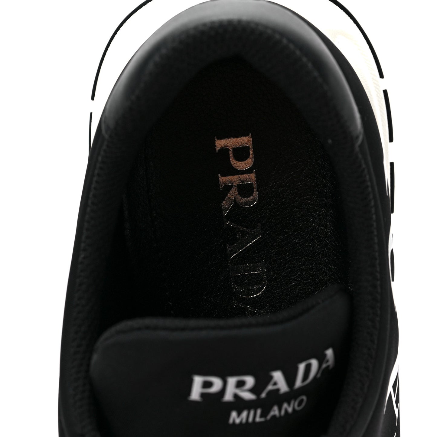 Nylon Gabardine Logo Mens Sneakers 8 Black