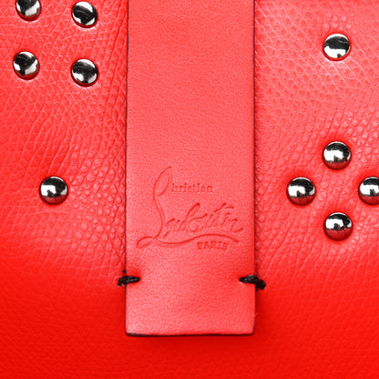 Christian Louboutin Calfskin Empire Spike Studded East West Cabata Tote Black 6 of 12