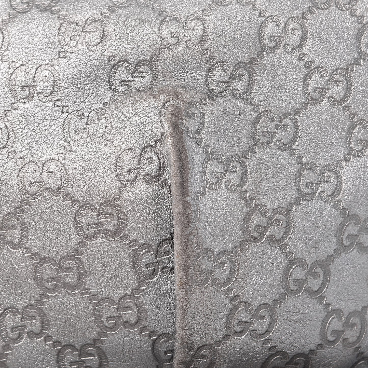 Guccissima Small D Ring Messenger Silver