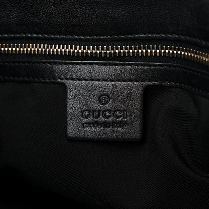 Gucci Calfskin Large Horsebit Chain Hobo Black 6 of 15