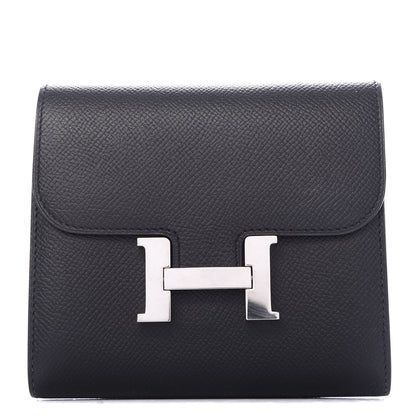 Hermes Epsom Constance Short Wallet Black 1 of 6
