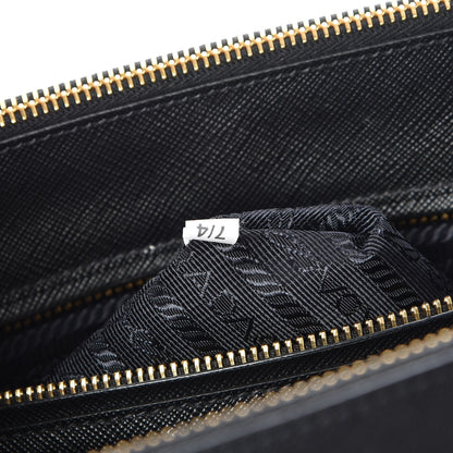 Prada Saffiano Medium Galleria Double Zip Tote Black 8 of 8