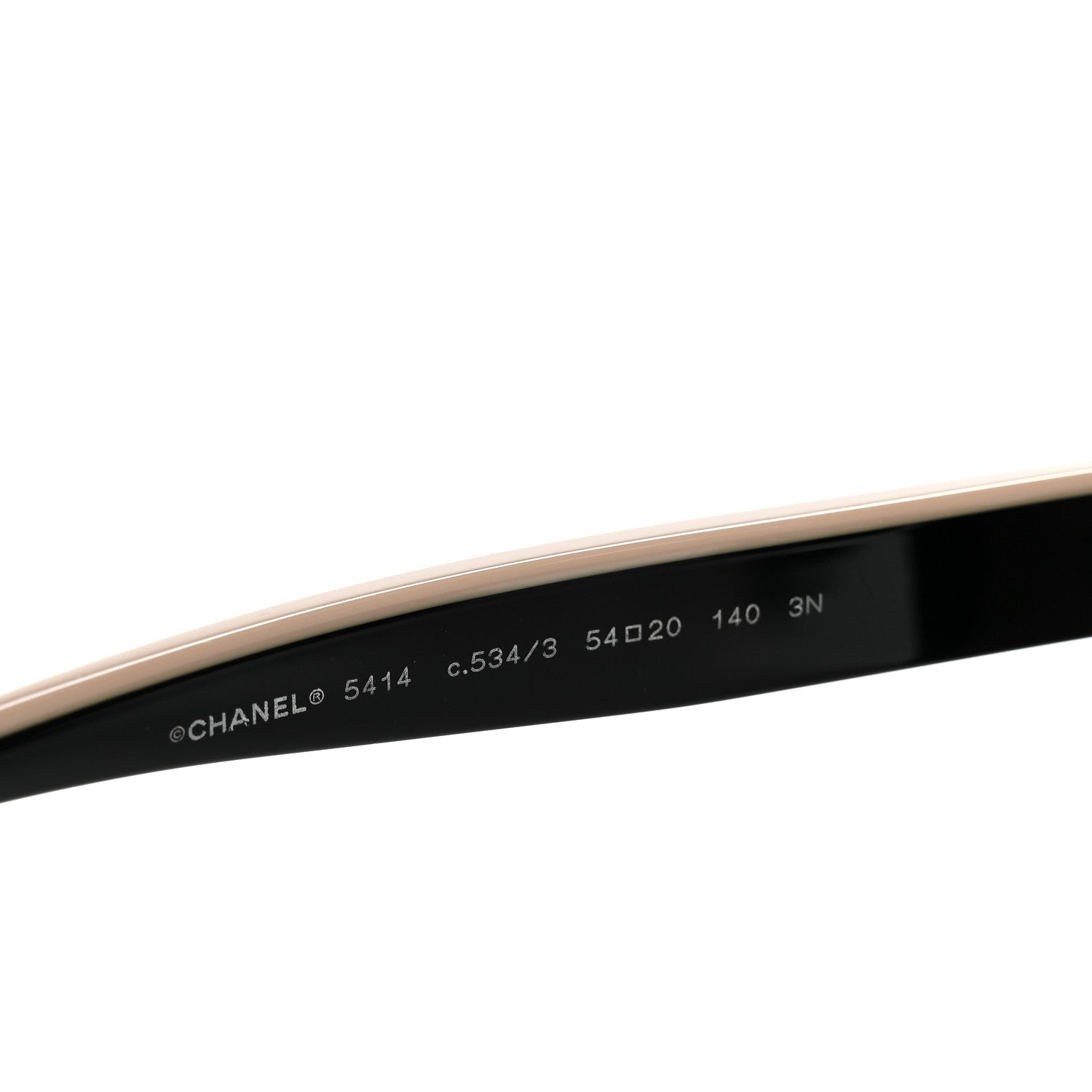 Chanel Acetate CC Butterfly Sunglasses 5414 Black Beige 5 of 8