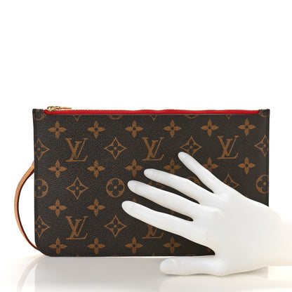 Louis Vuitton Monogram Neverfull MM GM Pochette Cherry 2 of 8