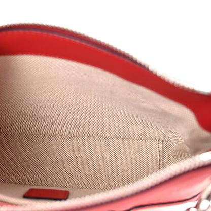 MCM Visetos Nappa Mini Delmy Chain Shoulder Bag Ruby Red 5 of 9