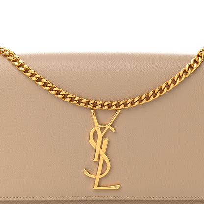 Saint Laurent Grain De Poudre Medium Monogram Kate Satchel Nude Powder 7 of 13