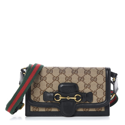 Gucci Monogram Lady Web Convertible Wallet Black 1 of 10