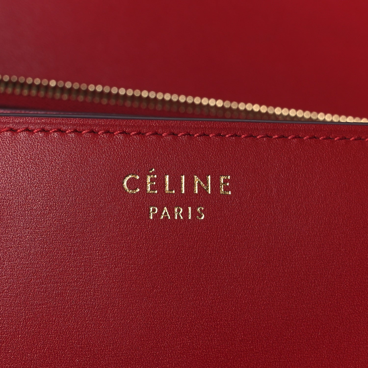Celine Box Calfskin Medium Classic Box Flap Bag Red 7 of 11