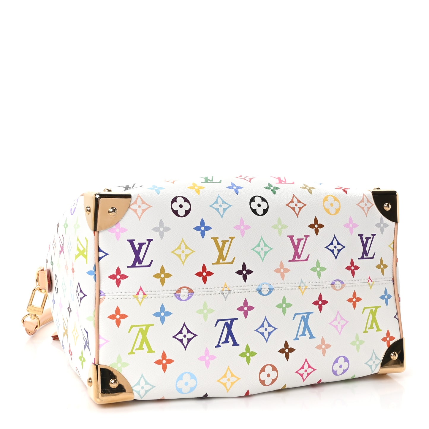 LV X TM Monogram Multicolor Speedy Bandouliere 25 White
