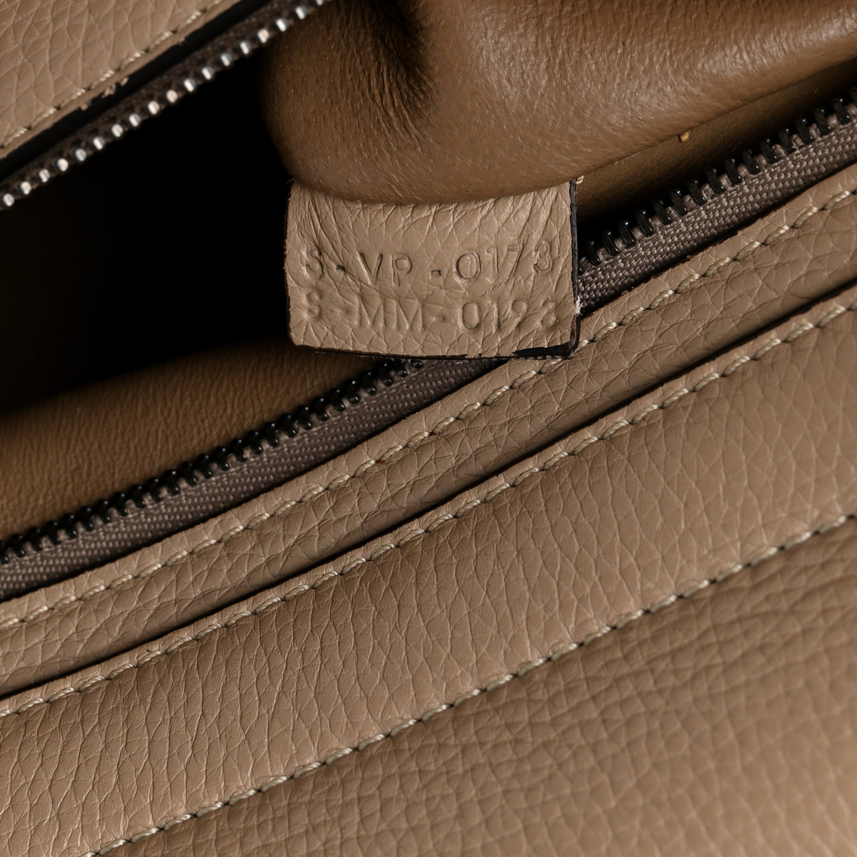 Celine Drummed Calfskin Suede Medium Trapeze Dune 7 of 11