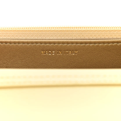 Chanel Lambskin Quilted Pearl Crush Wallet on Chain WOC Yellow 7 of 12