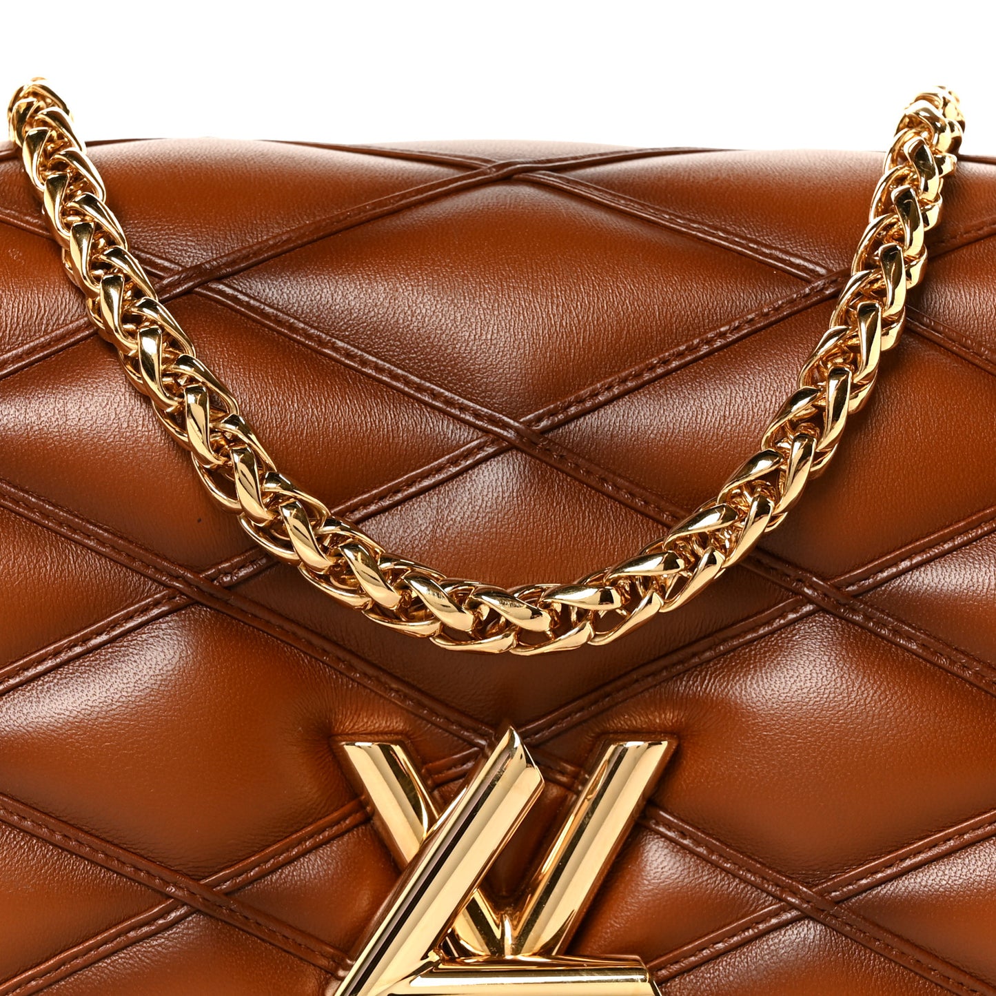 Lambskin Malletage Top Handle GO-14 MM Tan