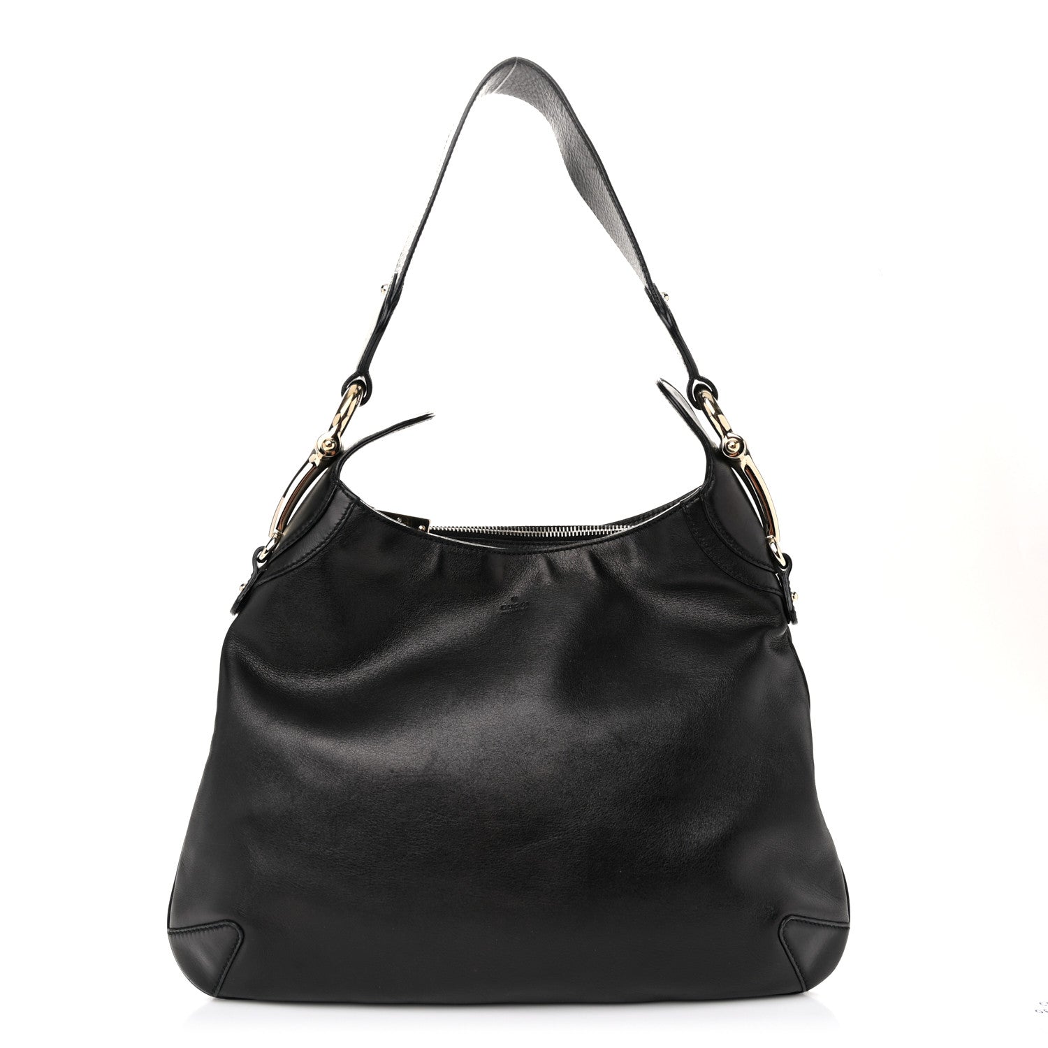 Gucci Calfskin Creole Hobo Black 1 of 10